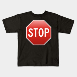 STOP Sign 3D Kids T-Shirt